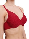 Soutien-gorge avec coques memory form enveloppant FEMILET "Floral Touch" C94260 - Scarlet 05W