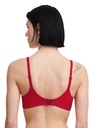 Soutien-gorge avec coques memory form enveloppant FEMILET "Floral Touch" C94260 - Scarlet 05W