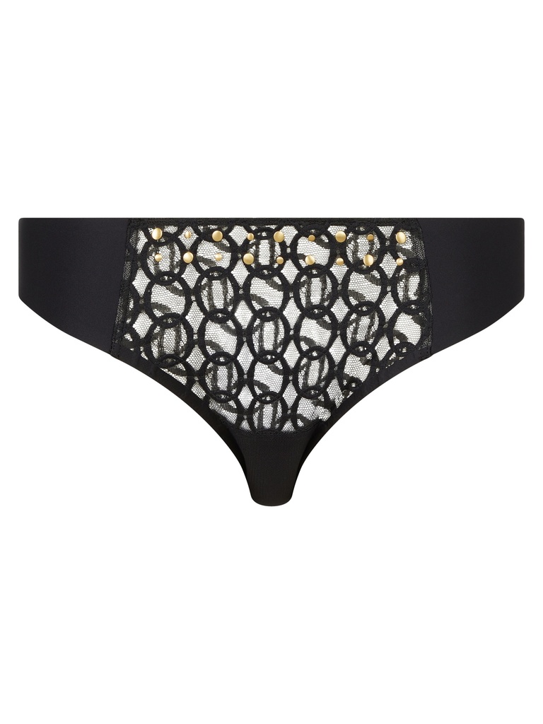 Soutien-gorge armaturé plongeant CHANTELLE "MetallX" C02G10 - Noir 011