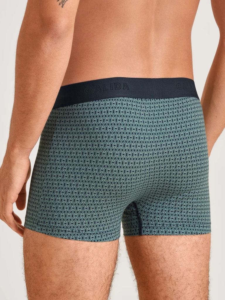 Boxer homme fantaisie coton CALIDA "Grafic Cotton" 26981 - Dark Sapphire 479