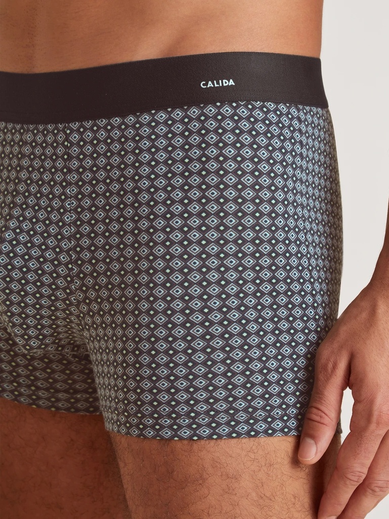 Boxer homme fantaisie coton CALIDA "Cotton Code Design" 26685 - Tempest Blue 533