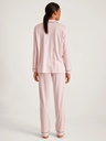 Pyjama dame long boutonné 100% coton CALIDA "Night Lovers" 43629 - Pearl Blush 072