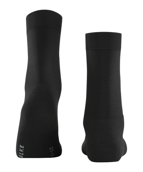 Chaussettes laine&lyocell dame FALKE "ClimaWool" 46484 - Black 3009