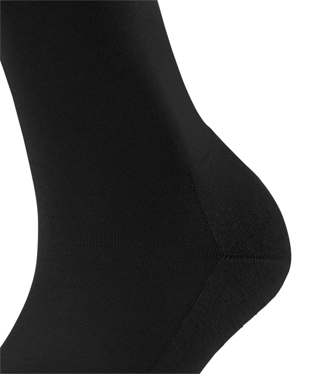 Chaussettes laine&lyocell dame FALKE "ClimaWool" 46484 - Black 3009