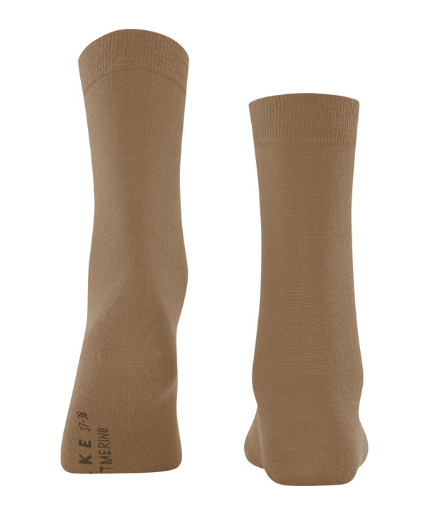 Chaussettes laine dame FALKE "Softmerino" 47488 - Light grey mel 3830