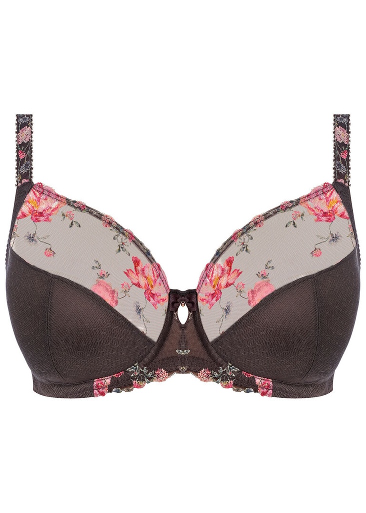 Soutien-gorge armaturé avec renfort latéral FANTASIE "Adrienne" FL102201 - Charcoal Bloom CHO