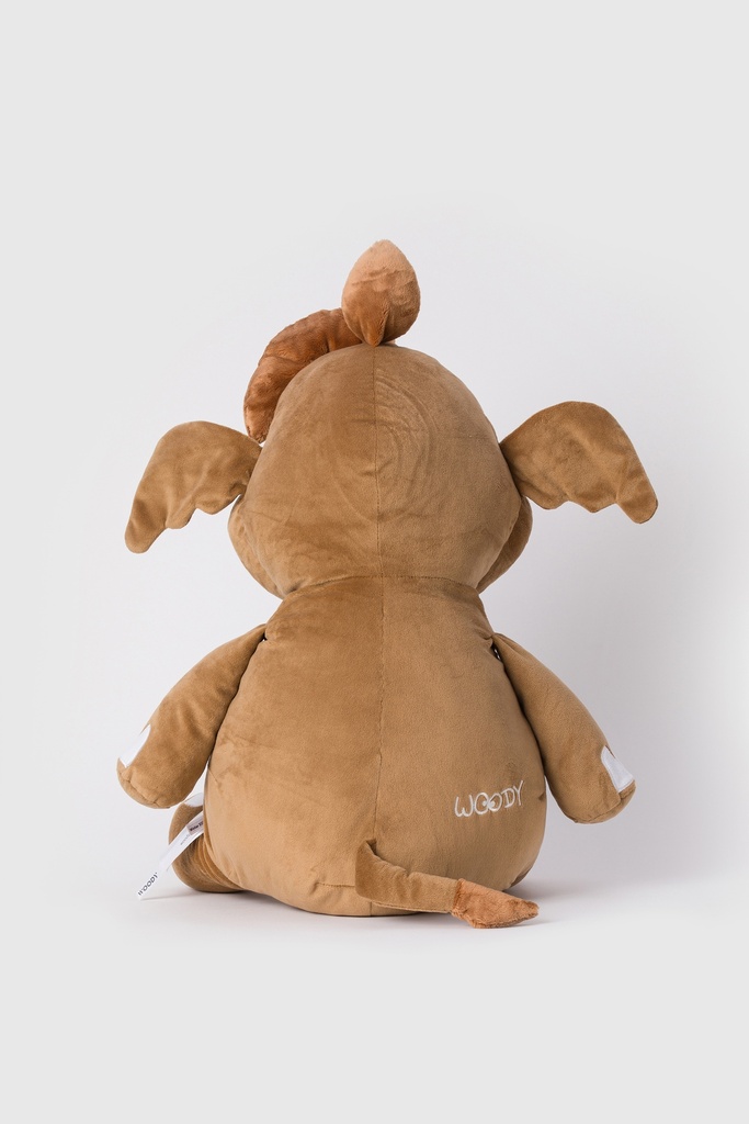 Peluche en velours 50cm WOODY "Mammouth" 232-10-GTO - Brun 010