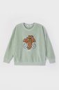 Pyjama long fille WOODY "Mamouth" 232-10-WPA-V - Vert 704