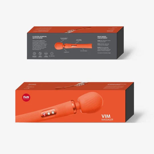 Vibromasseur Wand corps & clitoris rechargeable FUN FACTORY "Vim" - Orange