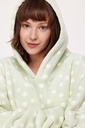 Sweat à capuche adulte en velours WOODY 232-12-YXL-V - Vert 957