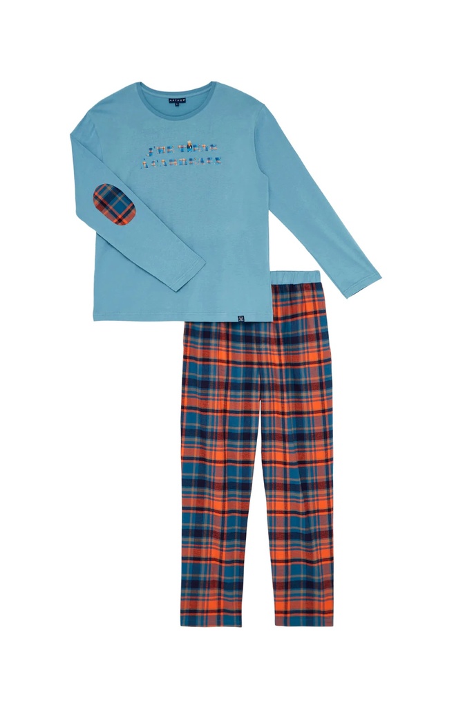 Pyjama Long 100% coton bio ARTHUR "John" BOS - Multicolore JOHNH23