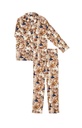 Pyjama long homme boutonné 100%coton pilou ARTHUR "Teddy 40ans" PLC - Noisette TEDDH23