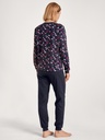 Pyjama dame avec bords élastiques 100%coton CALIDA "Midnight Mushrooms" 41454 - Dark Lapis Blue 339