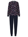 Pyjama dame avec bords élastiques 100%coton CALIDA "Midnight Mushrooms" 41454 - Dark Lapis Blue 339