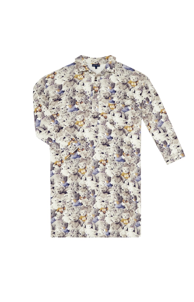Chemise de nuit en pilou ARTHUR "Grand-Père" CGI - Noisette TEDDH23