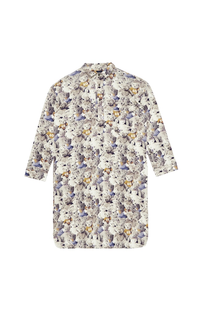 Chemise de nuit en pilou ARTHUR "Grand-Père" CGI - Noisette TEDDH23