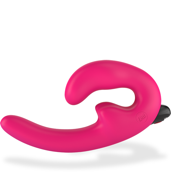 Double godemichet vibrant pour couple sans ceinture FUN FACTORY "Sharevibe" - Rose