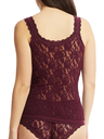 Top sans manches dentelle stretch HANKY PANKY "Classic Cami" 1390L - Dried Cherry DCHR