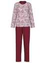 Pyjama dame longues manches CALIDA "Midnight Flowers" 43356 - Mars Red 116