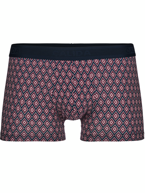 Boxer homme fantaisie coton CALIDA "Swiss Cotton Select" 26080 - Mars Red 116