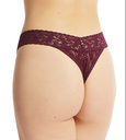 String dentelle stretch HANKY PANKY "Original Rise Thong" 4811P - Dried cherry DCHR