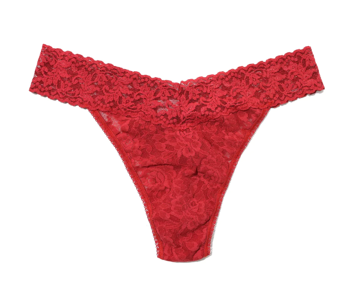 String dentelle stretch HANKY PANKY "Original Rise Thong" 4811P - Burnt Sienna BRNS