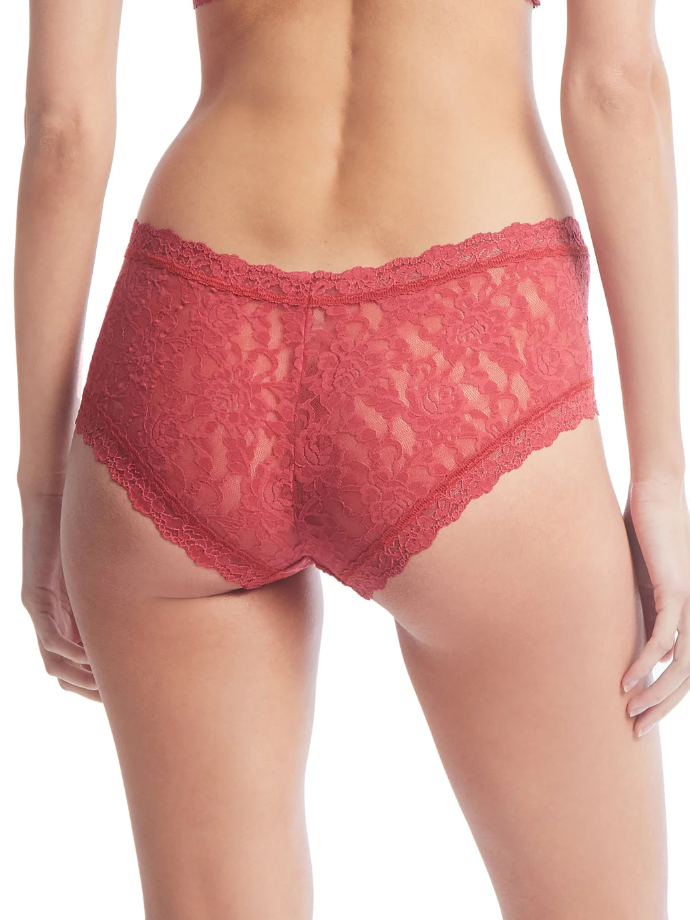 Shorty dentelle stretch HANKY PANKY "Boyshort" 4812P - Burnt Sienna