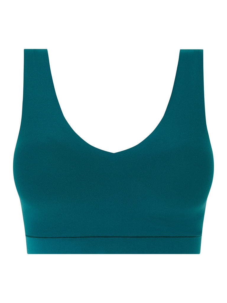 Brassière paddée stretch invisible CHANTELLE "SoftStretch" C16A10 - Vert Orient 0BK