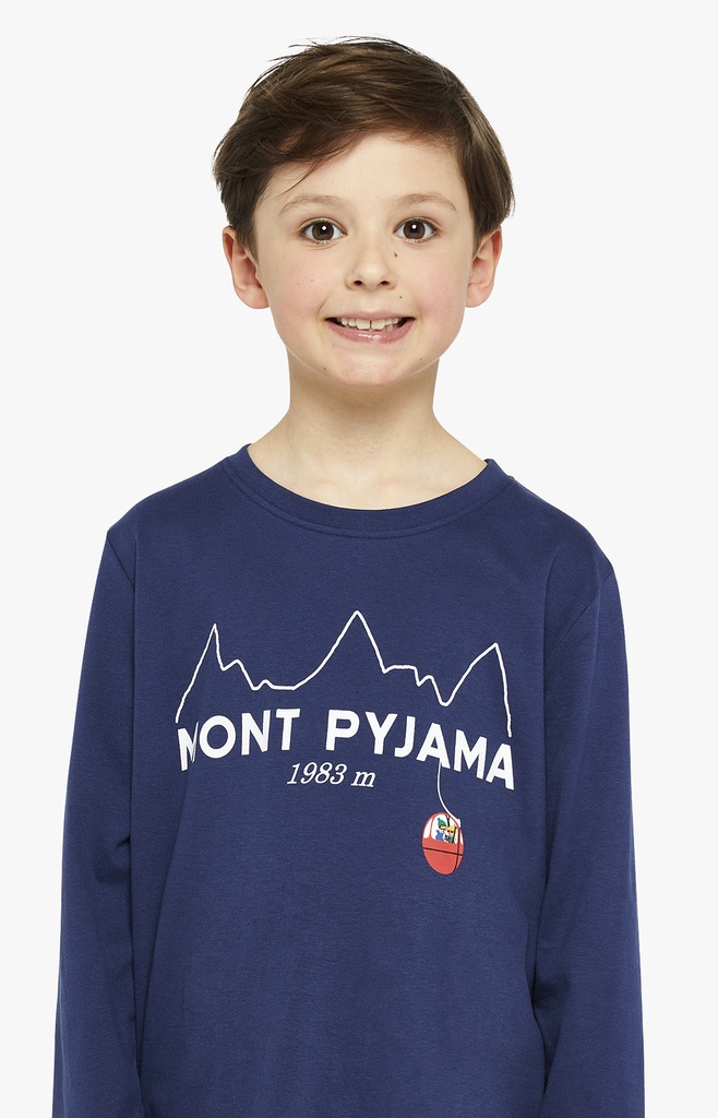 Pyjama long enfant ARTHUR LUK - Blanc SKISH23