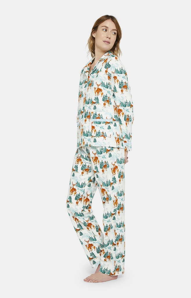 Pyjama long femme ARTHUR PPF - Blanc FAONH23