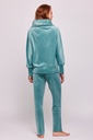 Pyjama long femme Homewear WOODY 232-52-TPC-V - Vert Pétrole 867
