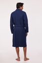 Peignoir homme à nouer WOODY 232-11-MDS-D - Bleu 826