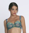 Soutien-gorge corbeille LISE CHARMEL "Grace Aquatique" ACH3093 - Floral Aqua 1457