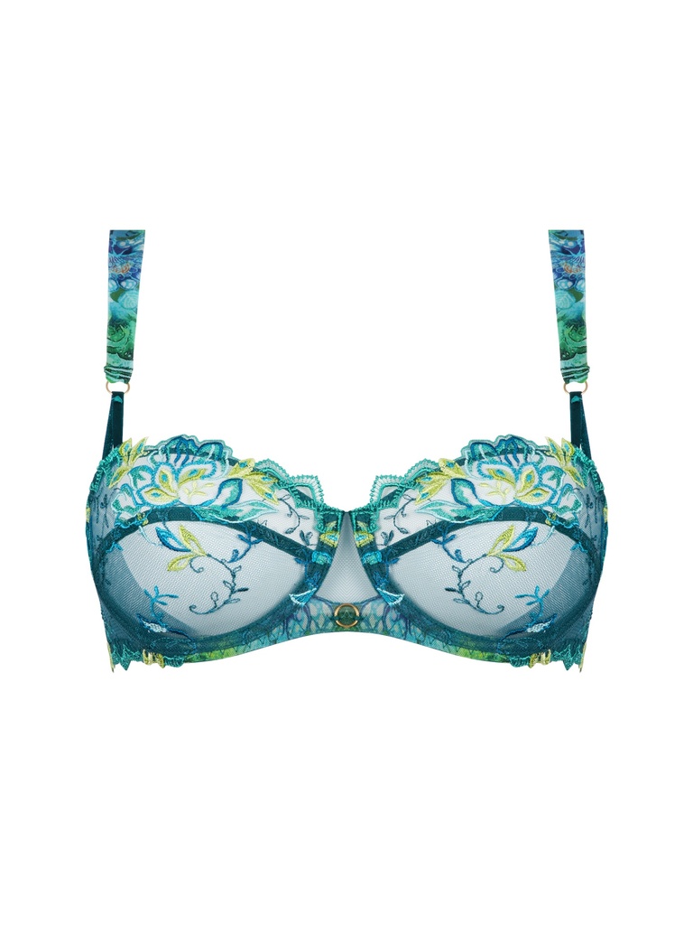 Soutien-gorge corbeille LISE CHARMEL "Grace Aquatique" ACH3093 - Floral Aqua 1457