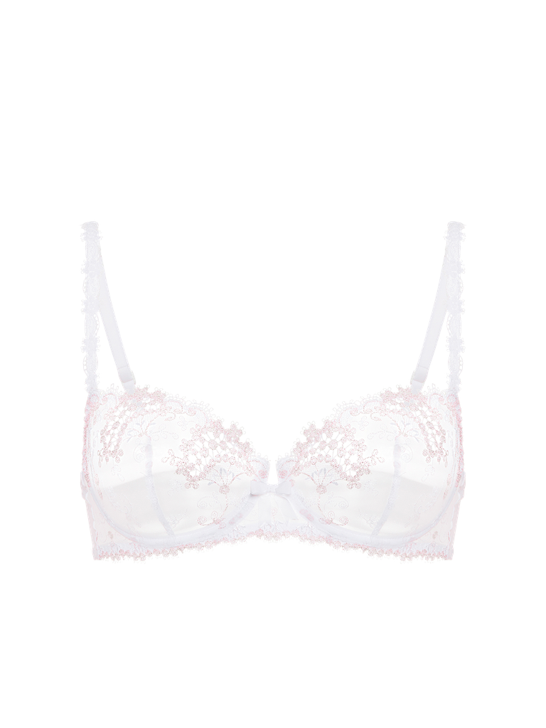 Soutien-gorge corbeille SIMONE PERELE "Wish" 12B330 - Blanc Cristal 009