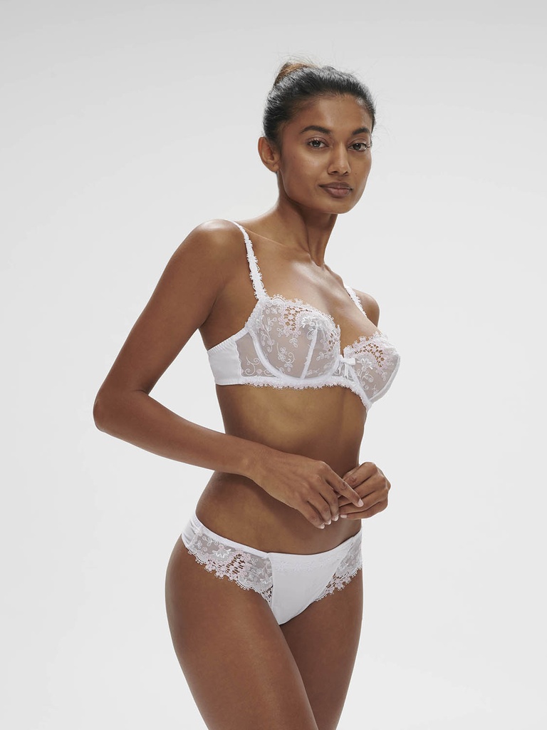 Tanga SIMONE PERELE "Wish" 12B710 - Blanc Cristal 009