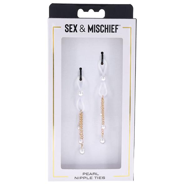 Pinces pour seins SPORTSHEETS - SEX & MISCHIEF "Pearl Nipple Ties"