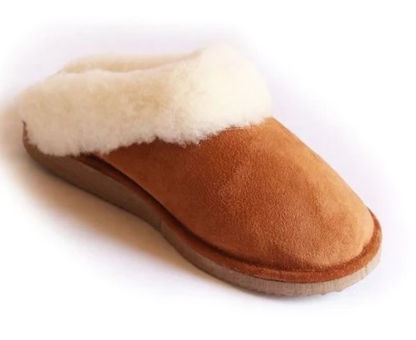 Pantoufle mules peau de mouton DGRANDIOSE - MFCA - Camel