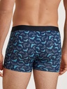 Boxer homme fantaisie 94% coton CALIDA "Cotton Code Design" 26980 - Bleu danube 398