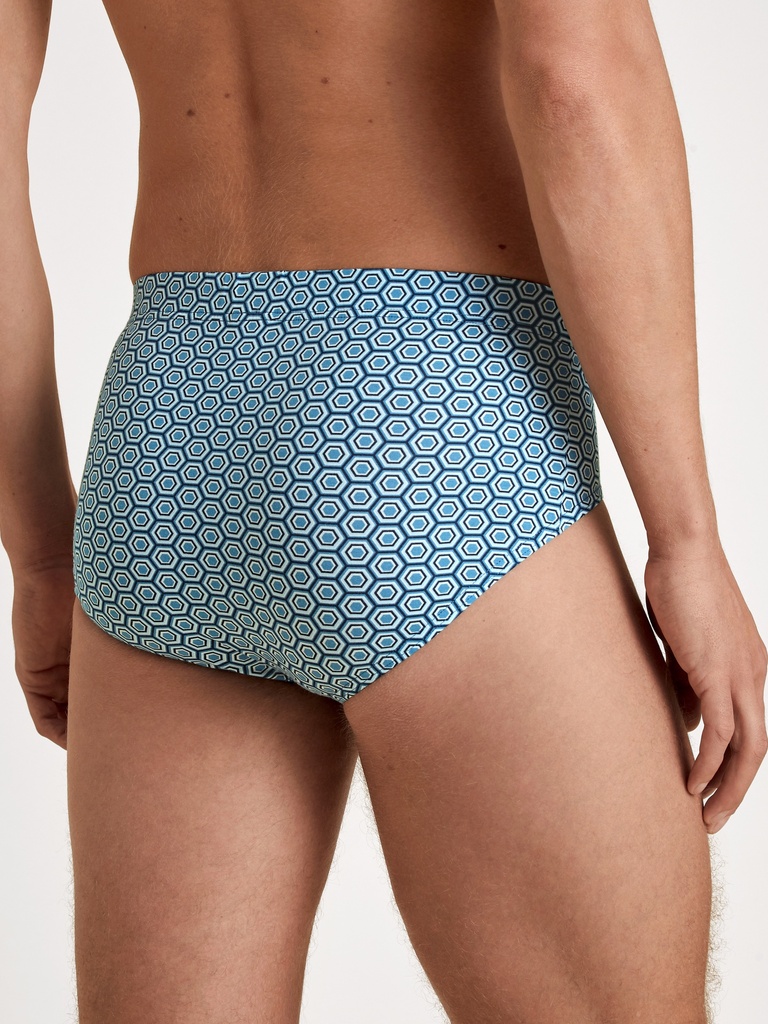 Slip homme fantaisie tencel & coton CALIDA "Focus Trend 1" 22987 - Niagara Blue 375