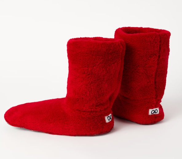 Pantoufles botte en polar WOODY 999-10-BOO-M - Rouge 407