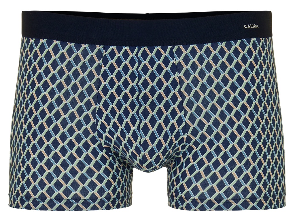 Boxer homme fantaisie 94% coton CALIDA "Cotton Code Design" 26980 - Insignia 792