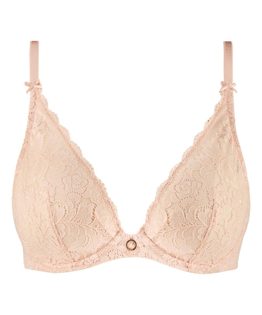 Soutien-gorge triangle armaturé AUBADE "Rosessence Care" 2KF12 - Nude d'Ete NETE