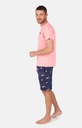 Pyjama short homme coton bio ARTHUR "Sans Pression" PAU - Marine BEERE24