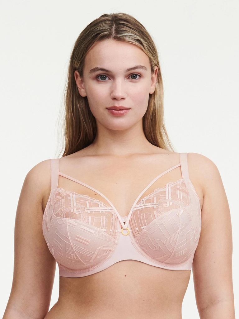 Soutien-gorge armaturé enveloppant CHANTELLE "Graphic Support" C21S10 - Rose Taffetas 0JV