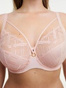 Soutien-gorge armaturé enveloppant CHANTELLE "Graphic Support" C21S10 - Rose Taffetas 0JV