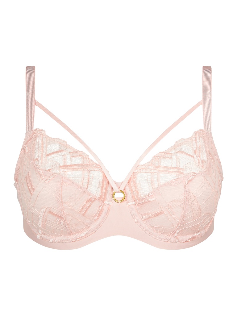 Soutien-gorge armaturé enveloppant CHANTELLE "Graphic Support" C21S10 - Rose Taffetas 0JV