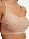 Soutien-gorge bralette sans armature à coques CHANTELLE "Softstretch" C11DQ1 - Imprimè Léopard Scientillant 0X7