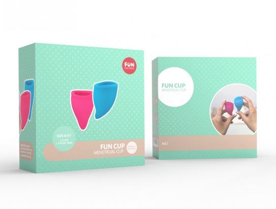 Coupe menstruelle taille A FUN FACTORY "Fun Cup Size A Kit" - Rose et Bleu