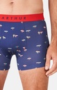 Boxer homme coton bio ARTHUR "Surf" MAC - Marine SURFE24